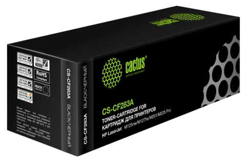 Картридж лазерный Cactus CS-CF283A CF283A черный (1500стр.) для HP фото 1