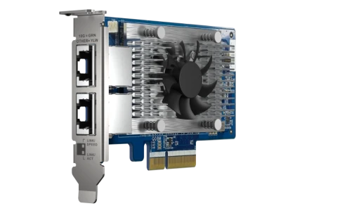 Сетевая карта/ QNAP QXG-10G2T-X710 LAN Expansion Card, PCIe Gen3 x4, T фото 4