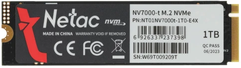 Твердотельный накопитель Netac PCIe 4.0 x4 1TB NT01NV7000t-1T0-E4X NV7000-t M.2... фото 1