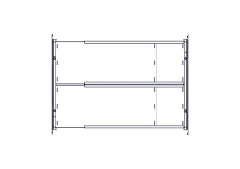Longitudinal cable channel for cabinets of the Uniprom series, 1U, bla фото 12