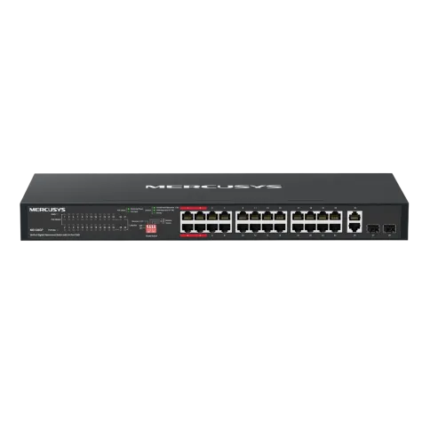 Коммутатор/ 28-Port Gigabit Rackmount Switch with 24-Port PoE+, 24? Gi фото 1