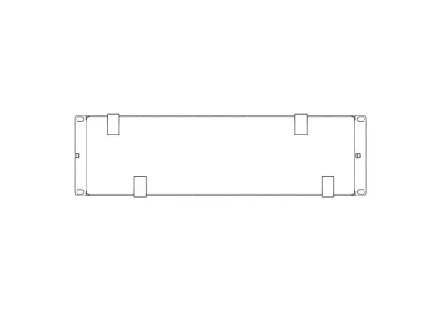 Horizontal Cable Organizer Excelente Series 3U Plastic Fingers фото 11