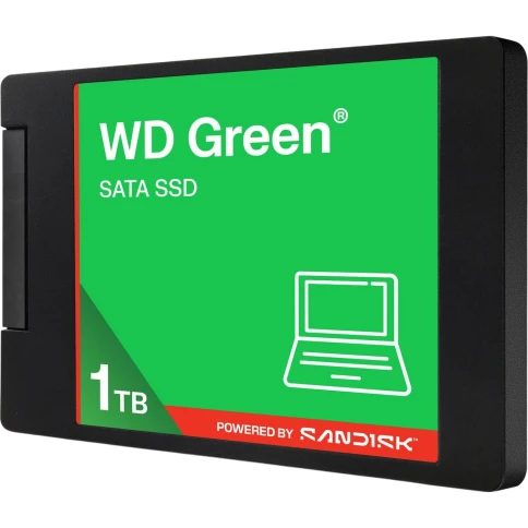 Твердотельный накопитель/ WD SSD Green, 1.0TB, 2.5" 7mm, SATA3, QLC,... фото 2