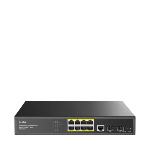 Коммутатор/ 8-Port Layer 2 Managed Gigabit PoE+ Switch with 2... фото 1