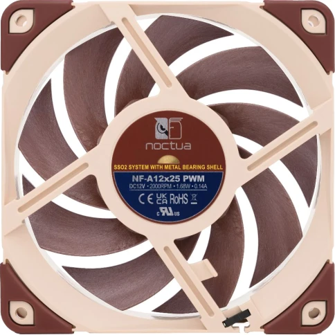 Кулер для корпуса/ Case Cooler Noctua NF-A12x25 PWM (120x120x25mm, 4-pin... фото 3