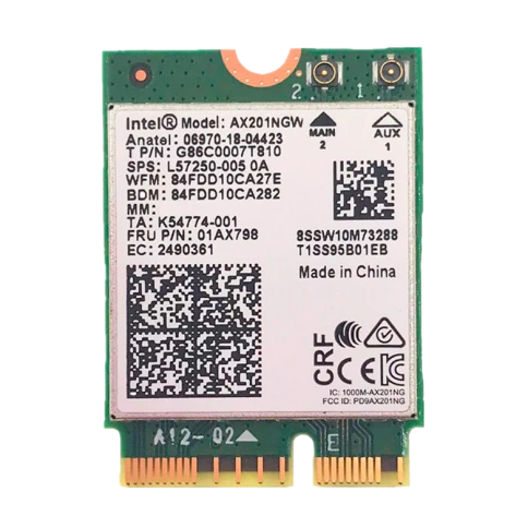 Intel Wi-Fi 6 AX201 фото 1