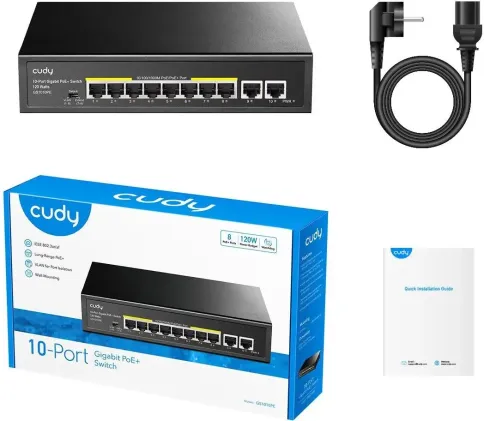 Коммутатор/ 8 RJ-45 10/100/1000M PSE ports +2 RJ45 10/100/1000  Uplink фото 4