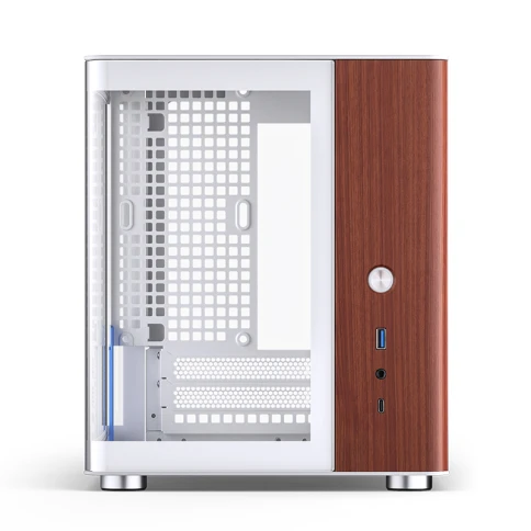 Корпус без блока питания/ Case JONSBO TK-0 White, Desktop SFF, TG, no фото 13