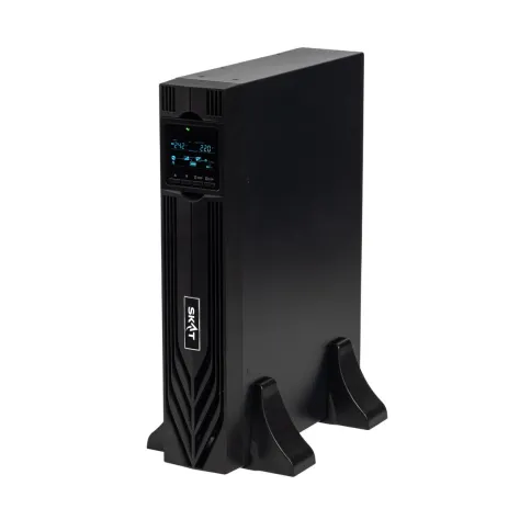 8760 ИБП SKAT-UPS 1000-RACK-ON-2X9 P3 1000ВА/1000 Вт, 2U, On-Line, синус, встр. АКБ 24В (2x9Ач), 2хSchuko, USB, RS232, RS485, параллельный порт, слот для карт (SNMP, реле), EPO, ШхГхВ 440х330х88, масса 14.2 кг фото 1