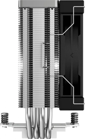 Кулер Deepcool AK400 Soc-AM5/AM4/1200/1700/1851 черный 4-pin 29-29dB Al+Cu 220W 661gr... фото 5