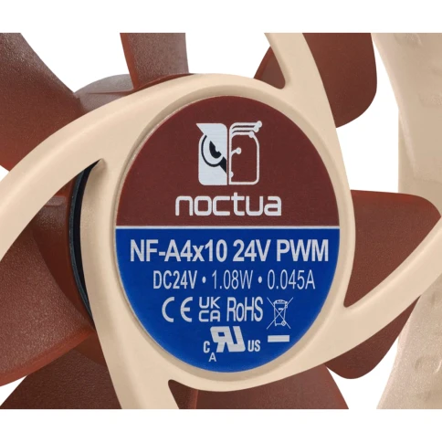 Кулер для корпуса/ Case Cooler Noctua NF-A4x10 24V PWM (40x40x10mm,... фото 8