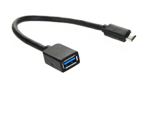 VCOM USB 2.0 Type-C (m) - USB 3.2 Type-AF 0.2м фото 2