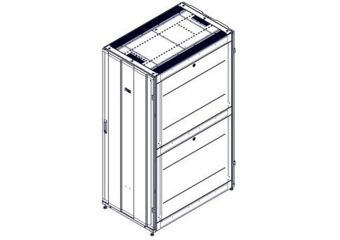 Systeme Electric mounting cabinet, Uniprom series, 42U-750/1200, 4pcs фото 4