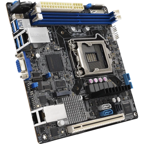 Материнская плата/ P12R-I Mini-ITX, LGA 1200, 2x DDR4 DIMM (to 64GB EC фото 1