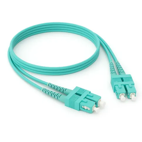 Патч-корд ADVANT ADVOM5-PCD15-SCSC-UU-LL, Duplex, тип волокна: MM 50/125 (OM3). Разъемы: SC/UPC-SC/UPC. Длина: 15, оболочка: LSZH, диаметр кабеля: 3 фото 1