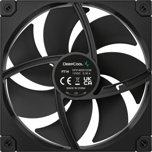 Вентилятор для корпуса Deepcool FT14 140х140x25 черный 4-pin 25.1дБ (R-FT14-BKWPN1-G)... фото 3