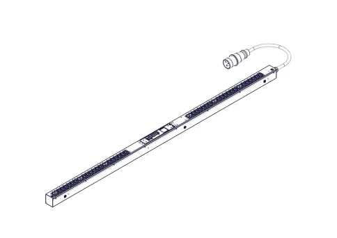 БРП Uniprom, управляемый, 0U, 240В, 1Ф, 16A, 36xC13 6xC19, 3м кабель, фото 2