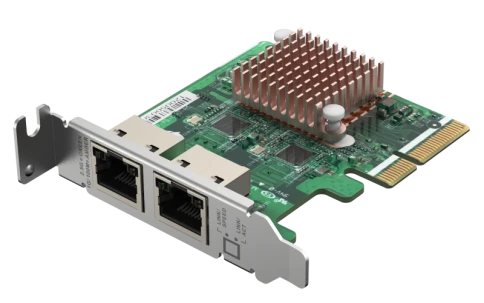 Сетевая карта/ QNAP QXG-2G2T-I225 2-port 2.5 GbE network expansion car фото 1