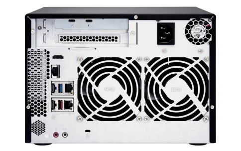 Сетевое хранилище без дисков/ SMB QNAP TVS-672XT-i3-8G 6-Bay NAS, Intel Core i3-8100T 4-core 3.1 GHz Processor, 8GB DDR4 RAM (max 32GB RAM), 6x 2.5"/3.5" SATA HDD/SSD + 2x M.2 PCIe  SSD slot, 2xGbE LAN, 1 x 10GBase-T, 2 x Thunderbolt 3 port фото 6