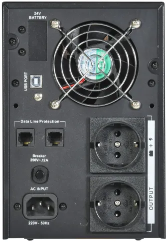 ITK ELECTRA LT ИБП 1кВА/0,8кВт с АКБ 2х7AH USB Schuko фото 3