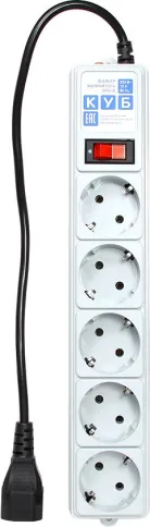 Power Cube SPG-B-0.5MExt (0.5 м, 5 розеток) фото 2