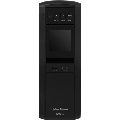 Источник бесперебойного питания/ UPS Line-Interactive CyberPower CP1600EPFCLCD 1600VA/1000W USB/RS-232/RJ11/45/USB/SNMPslot  charger A/С (6 EURO), с чистым синусом при работе от АКБ фото 3