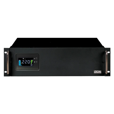 Источник бесперебойного питания Powercom King Pro RM KIN-2200AP LCD 1760Вт 2200ВА черный/ UPS Powercom King Pro RM KIN-2200AP LCD 1760W 2200Va black фото 2