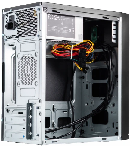 Корпус с блоком питания 450Вт./ Case Forza mATX, 450W, 2xUSB3.0, Black фото 4