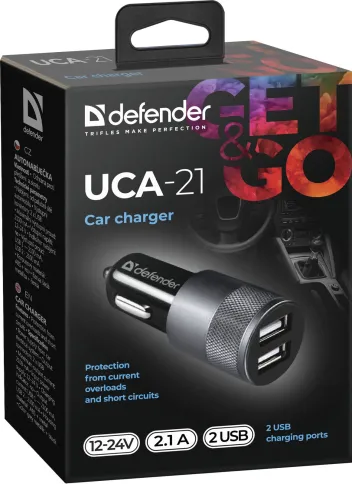 Defender UCA-21 2USB, 5V/2.1A фото 4