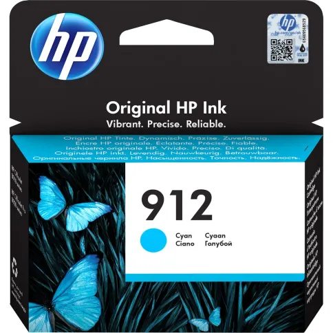Картридж/ HP 912 Cyan Original Ink Cartridge фото 1