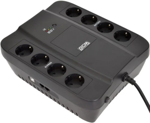Источник бесперебойного питания (черный)/ Powercom SPD-1000U 550W фото 1