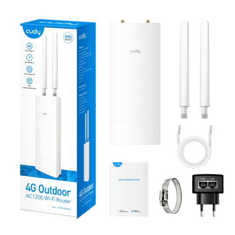 Точка доступа/ Outdoor 4G LTE AC1200 WiFi Router, Cat.4, 300Mbps +  86 фото 5