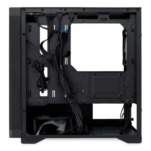 Корпус без блока питания/ Case HSPD M320, Mesh Mini-tower, Black, slid фото 7