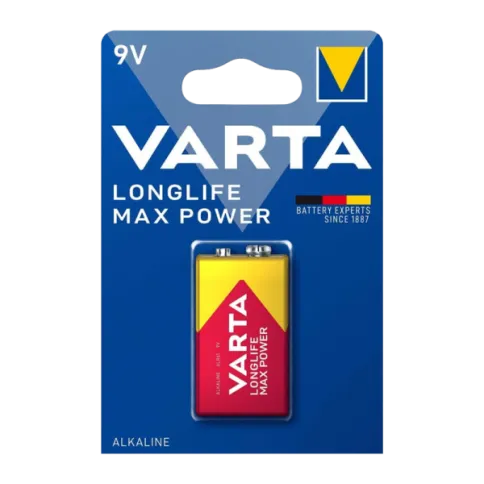 Varta LONGLIFE MAX POWER (MAX TECH) Крона 6LR61 BL1 Alkaline 9V (4722) фото 1