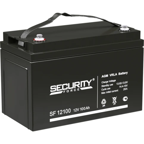 Аккумуляторная батарея/ SECURITY FORCE SF series battery, SF 12100, voltage... фото 1