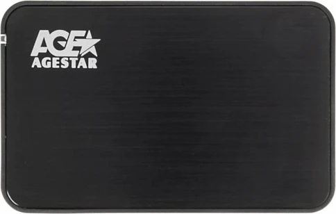 Внешний корпус для HDD/SSD AgeStar 3UB2A8-6G SATA III пластик/алюминий черный... фото 1
