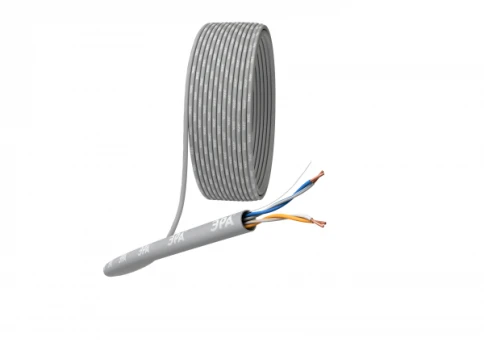Кабель информационный U/UTP категория 5е 2x2x24AWG(0,50мм) 305м (медь) PVC solid серый ЭРА фото 1