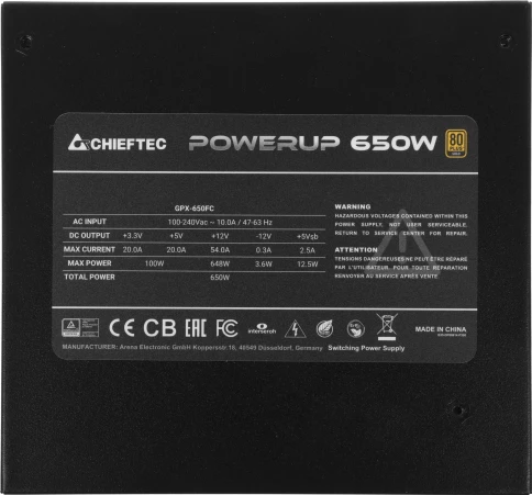 Chieftec GPX-650FC фото 8