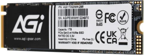 Твердотельный накопитель AGi PCIe 3.0 x4 1TB AGI1T0GIMAI298 AI298 M.2... фото 4