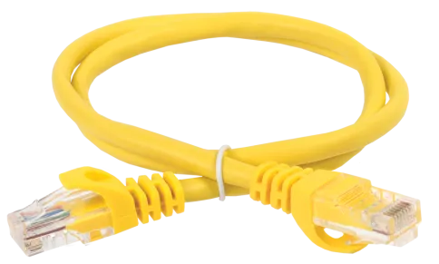 ITK RJ45(m) - RJ45(m) Cat. 5e U/UTP PVC 2м жёлтый фото 2