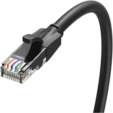 Патч-корд Vention прямой UTP cat.6, RJ45 - 15м. Черный фото 4