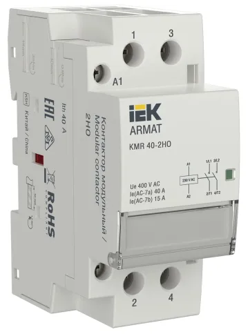 ARMAT Контактор модульный KMR 40А 230В AC 2НО IEK фото 1
