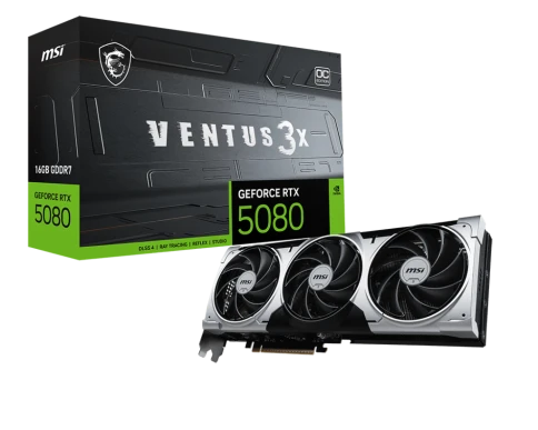 MSI GeForce RTX 5080 16G VENTUS 3X OC PLUS фото 1