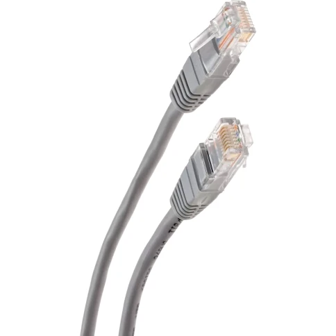 Патчкорд/ Патчкорд литой "Telecom" UTP кат.5е 1,5м серый фото 2