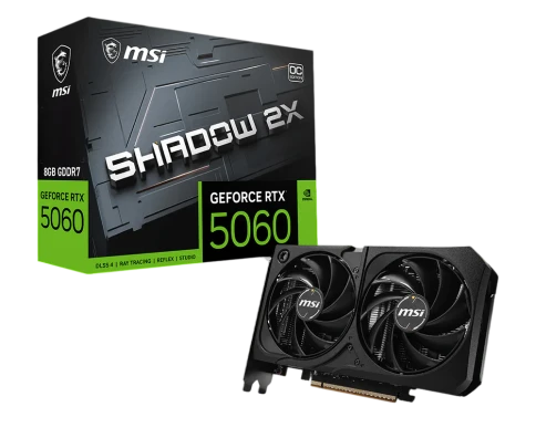 MSI GeForce RTX 5060 8G SHADOW 2X MAX фото 1