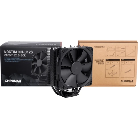Кулер для процессора/ CPU Cooler Noctua NH-U12S chromax.black (129W, 4-pin... фото 4