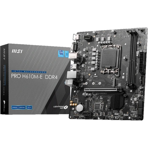 Материнская плата/ MB MSI INTEL H610 s1700, 2xDDR4(64GB), D-SUB/HDMI 1 фото 1