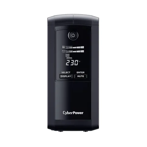 Источник бесперебойного питания/ UPS CyberPower VP1000ELCD Line-Interactive 1000VA/550W USB/RS-232/RJ11/45  (4 EURO) фото 1