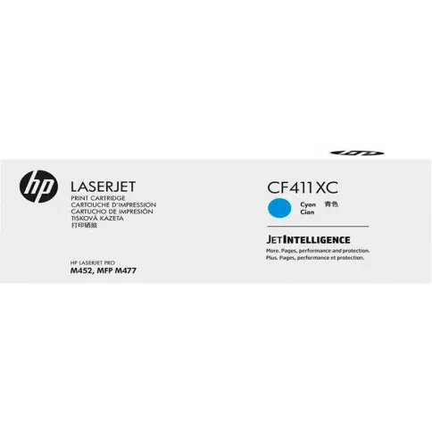 HP 410X Cyan LaserJet Contract Toner Cartridge (CF411XC) фото 1