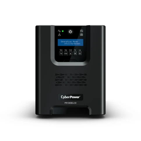 ИБП CyberPower PR1000ELCD, Line-Interactive, 1000VA/900W, 8 IEC-320 С13 розеток, USB&Serial, SNMPslot, LCD дисплей, Black, 0.6х0.35х0.4м., 21кг./ UPS Line-Interactive CyberPower PR1000ELCD 1000VA/900W USB/RS-232/EPO/SNMPslot (8 IEC С13) фото 5